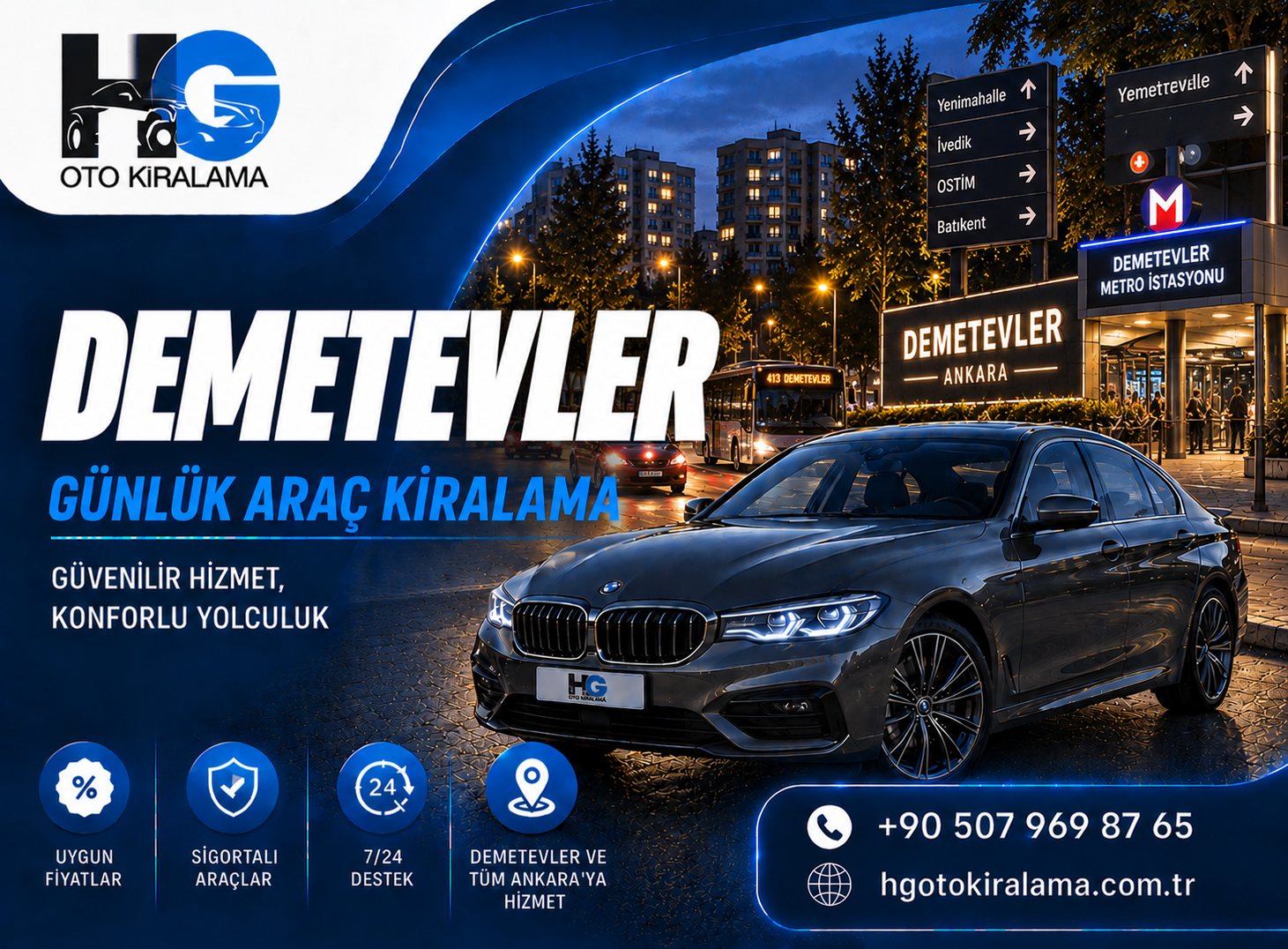 Demetevler Araç Kiralama